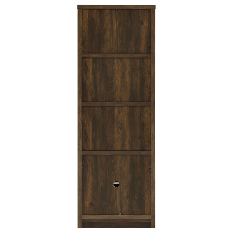 Laughlin 3-shelf Engineered Wood Media Tower Dark Pine