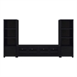 Jupiter 3-piece Entertainment Center 79-inch TV Stand Black