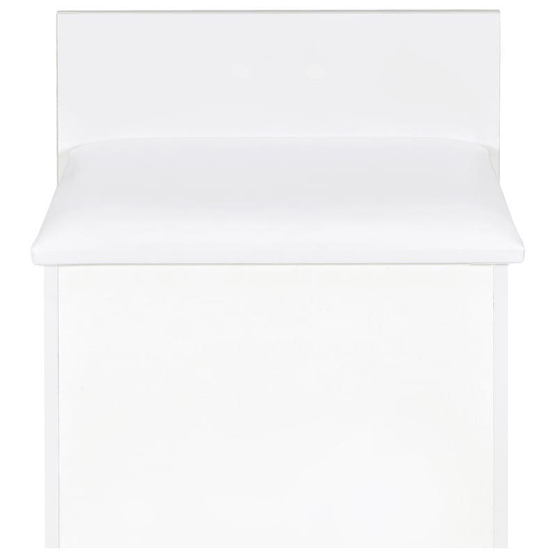 Danbury 3-drawer Makeup Vanity & Stool Set White High Gloss