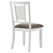Coaster Appleton Farmhouse Wood Dining Side Chair in Distressed White