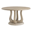 Trofello Round 60-inch Pedestal Dining Table White Washed