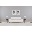 Coaster Jessel Chenille Fabric Upholstered Track Arm Sofa in Ivory