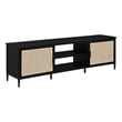 Amherst 2-door 70-inch Metal TV Stand Media Console Black