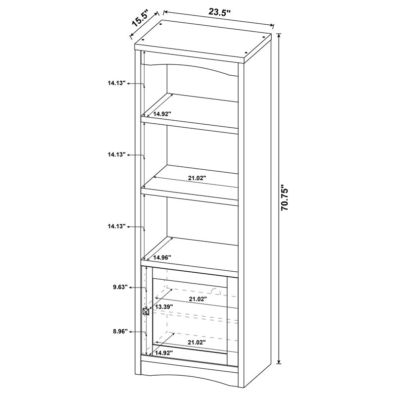 Laughlin 3-piece Entertainment Center TV Stand White