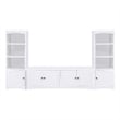 Laughlin 3-piece Entertainment Center TV Stand White