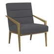 Kirra Upholstered Metal Arm Accent Chair Dark Grey