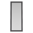 Windrose 28 x 67 Inch Tempered LED Standing Mirror Black