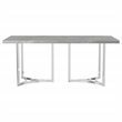 Sterling 72-inch Rectangular Dining Table Grey Faux Marble