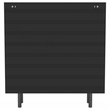 Dalia 2-door Accent Storage Cabinet with Shelving Black