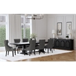 Florence 9-piece 126-inch Extension Dining Table Set Grey