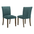 Cantley Upholstered Dining Side Chair Teal Blue