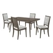 Onslow 5-piece 59-inch Rectangular Dining Set Dark Brown