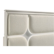 Olivia Queen Panel Bed LED Headboard Pearl White