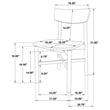 Parkridge Dining Side Chair Natural Walnut