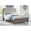 Wright 52-inch Upholstered Eastern King Bed Brown Oak