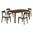 Almonte 5-piece 59-inch Rectangular Dining Set Dark Brown