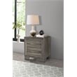 Wright 2-drawer Nightstand Bedside Table Brown Oak