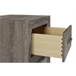Wright 2-drawer Nightstand Bedside Table Brown Oak