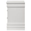 Louis Philippe 2-drawer Nightstand Bedside Table White