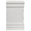 Louis Philippe 2-drawer Nightstand Bedside Table White