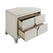 Olivia 2-drawer Nightstand Bedside Table Pearl White