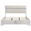 Miranda 54-inch Upholstered Eastern King Panel Bed White