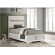 Miranda 54-inch Upholstered Twin Panel Bed White