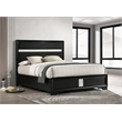 Miranda 54-inch Upholstered Eastern King Panel Bed Black
