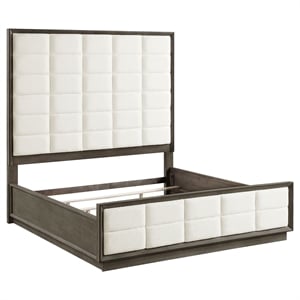 Durango 80-inch Eastern King Panel Bed Taupe Oak