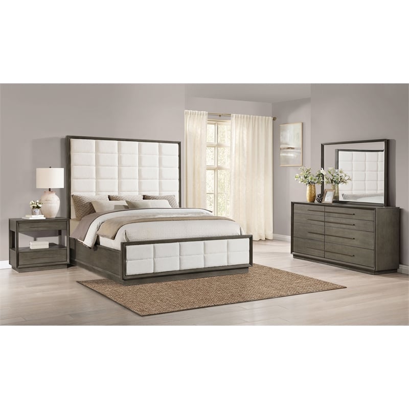Durango 4-piece Eastern King Bedroom Set Taupe Oak