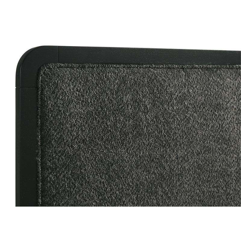 Cavelle 51-inch Upholstered Eastern King Bed Black