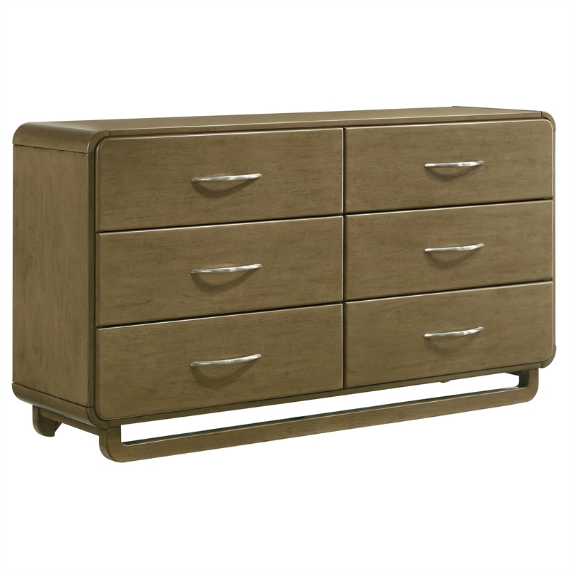 Coaster Amsbury 5-Piece Transitional Wood Eastern King Bedroom Set in Nutmeg