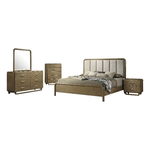 Amsbury 5-piece Queen Bedroom Set Nutmeg