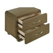 Amsbury 2-drawer Nightstand Bedside Table Nutmeg