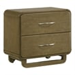 Amsbury 2-drawer Nightstand Bedside Table Nutmeg