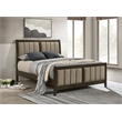 Wilkes 51-inch Upholstered Queen Bed Dark Cocoa