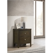 Wilkes 2-drawer Nightstand Bedside Table Dark Cocoa
