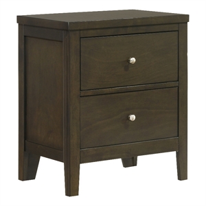 Wilkes 2-drawer Nightstand Bedside Table Dark Cocoa