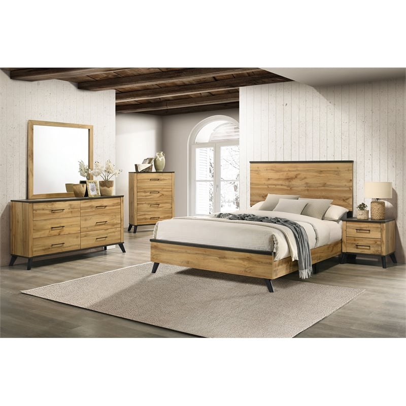 Kaywood 5-piece Full Bedroom Set Natural Pine