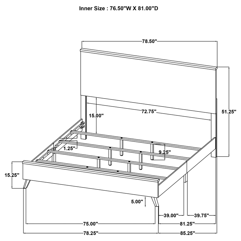 Kaywood 5-piece Eastern King Bedroom Set Natural Pine