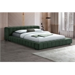 Trinity Upholstered Full Platform Bed Green