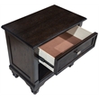 Andover 1-drawer Nightstand Bedside Table Dark Oak