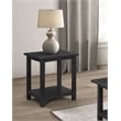 Payne Wood End Table with Shelf Distressed Java