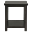 Payne Wood End Table with Shelf Distressed Java