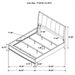 Granada Upholstered Eastern King Panel Bed Natural Pine