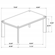 Bruner 72-inch Rectangular Wood Dining Table Natural Brown