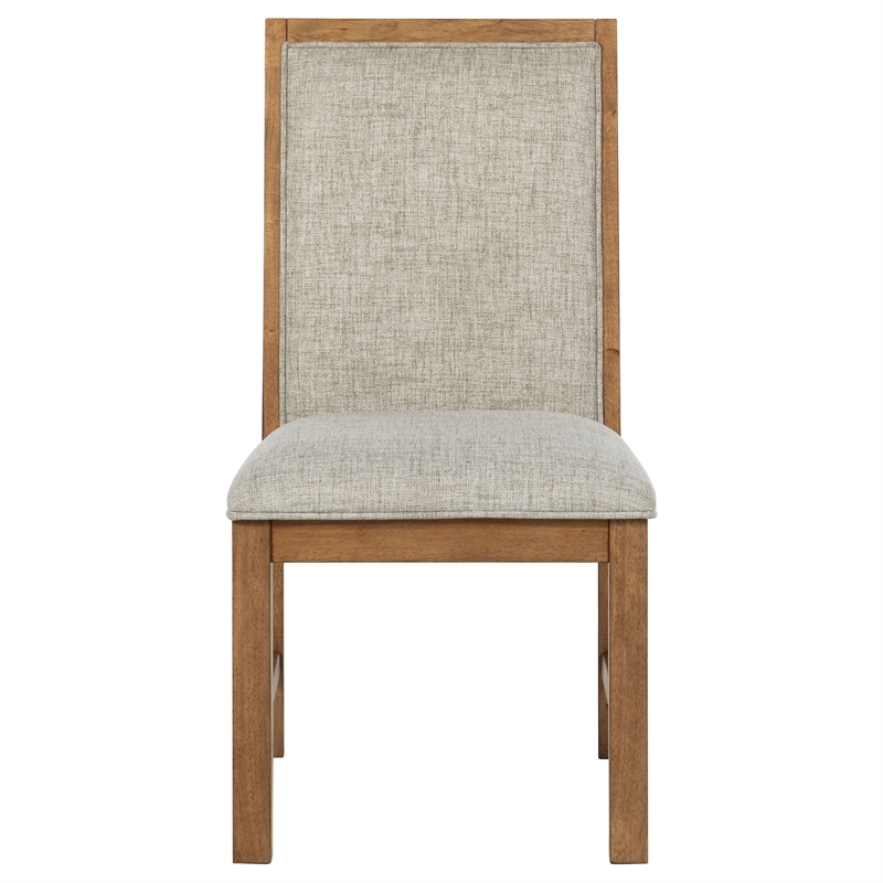 Bruner 7-piece 72-inch Rectangular Dining Set Natural Brown