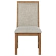 Bruner Upholstered Side Chair Natural Brown
