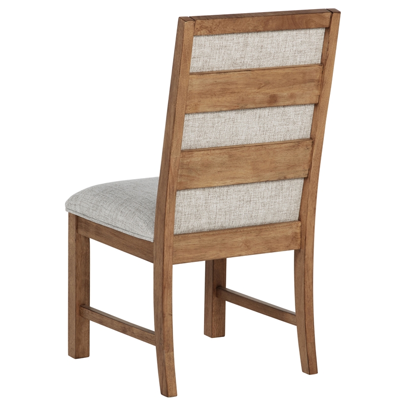 Bruner Upholstered Side Chair Natural Brown