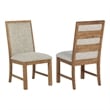 Bruner Upholstered Side Chair Natural Brown